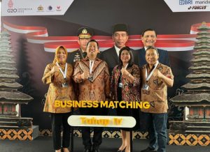 Wali Kota Kotamobagu, Ir. Hj. Tatong Bara mengadiri Temu Bisnis Tahap IV Produk Dalam Negeri Tahun 2022. (Foto : Dinas Kominfo)