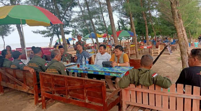 konsolidasi LSM Tri Nusa menjelang bulan Romadhon 1444 H di Wisata Pantai Wonokerto pada Sabtu 18 Maret 2023. FOTO : AGUNG