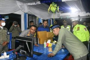 Kapolres Tapteng bersama Forkopimda Cek Pos Pengamanan Ops Ketupat Toba 2023
