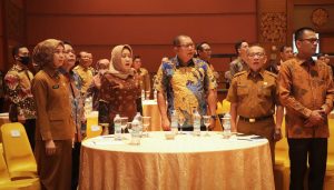 Gambar : Pj Sekda Muba Musni Wijaya ikuti audiensi penerapan sistem merit manajemen ASN.