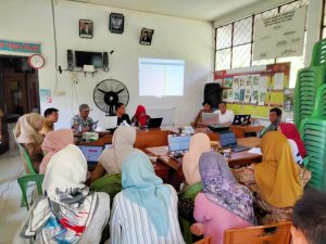 Gambar : Desa se-Kecamatan Kaur Tengah, serentak gelar pelatihan input IDM.