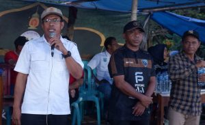 Seketaris Umum KONI Buton Tengah, Nafiu saat Menutup Turnamen Perdana KKK Baubau. Foto : Muhammad Shabuur / InfoKini.News