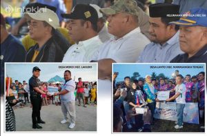 Ketua Umum KONI Kab. Buton Tengah saat menghadiri sejumlah penutupan turnamen yang digelar dibeberapa kecamatan di Buton Tengah. Foto.Muhammad Shabuur.Infokini.news
