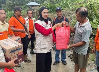 Korwil Baguna BMR PDIP Sulut Bantu Korban banjir dan Tanah Longsor di Boltim