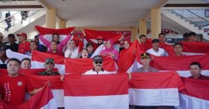 Semarak HUT Kemerdekaan Pemkab Bolmong Bagikan 10 Juta Bendera Merah Putih