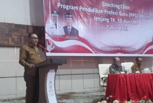 Bupati Limi Buka Coaching Clinic Program PPG
