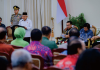 Wakil Presiden Republik Indonesia KH Maruf Amin saat menyampaikan sambutan pada rapat koordinasi nasional penurunan angka stunting. Foto : Diskominfo