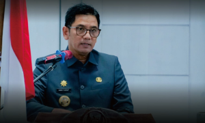 Penjabat (Pj) Bupati Buton Tengah, Andi Muhammad Yusuf dalam menyampaikan sambutannya. Foto. Dinas Kominfo Buton Tengah