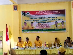 Pelepasan calon legislatif Partai Golkar.jangan sampai offside,ini pesan ketua dpd.