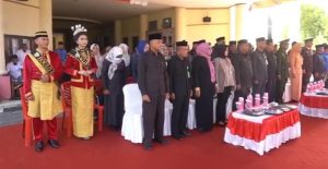 Gambar : Sekda Bolmut Pimpin Upacara Hari Sumpah Pemuda ke-59 Tahun, (30/10/2023).