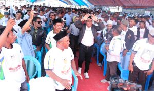 La Andi Dihadapan Para Relawan, Minggu (1/10/2023)