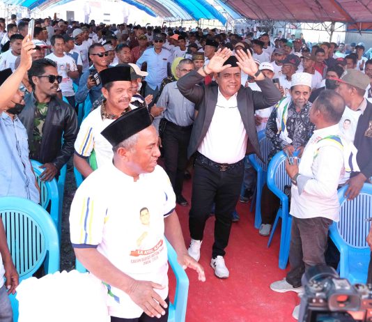 La Andi Dihadapan Para Relawan, Minggu (1/10/2023)