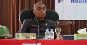 Sekretaris Daerah kabupaten Buton Tengah H. Kostantinus Bukide, SH., M.Si. (Foto : Muhammad Shabuur/Infokini.news)
