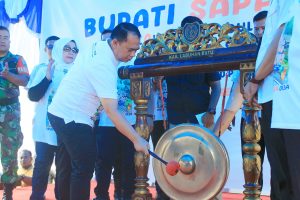 Tahap Ketiga Bupati Sapa Desa, Bupati Labuhanbatu Launching Asuransi JKK dan JKM