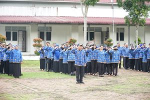 Pimpin Apel HKN, Ini Pesan Penting Asisten I Untuk ASN Pemkab Labuhanbatu