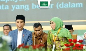 Harlah ke-78 Muslimat Nahdlatul Ulama (NU) di Stadion Utama Gelora Bung Karno (GBK), Jakarta, Sabtu (20/1/24).