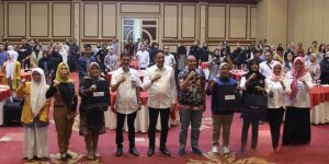 Gambar. Kepala Diskominfo Kota Malang, Muhammad Nur Widianto, S.Sos membuka Pelatihan Jurnalistik dan Pewarta Warga di Ijen Suite Resort and Convention Malang.