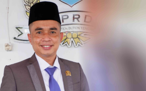 Wakil Ketua DPRD Buton Tengah juga menjabat Ketua DPD Partai Nasdem Buton Tengah, Suharman. Foto : IST