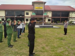Polres Boltim Gelar Pelatihan Latkatpuan Satkamling