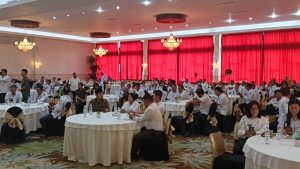 Jusnan C Mokoginta Hadir dan Membuka Sosialisasi Pendidikan Hukum Bagi Kepala Desa