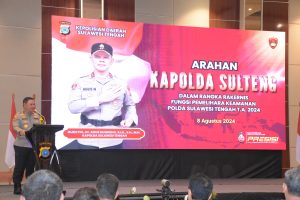 Buka Rakernis Fungsi Harkam, Kapolda Sulteng Tekankan Netralitas Polri Jelang Pilkada 2024