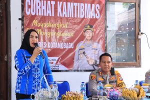 Curhat Kamtibmas di Kelurahan Biga, Kapolres Kotamobagu: Tamu Harus Wajib Lapor