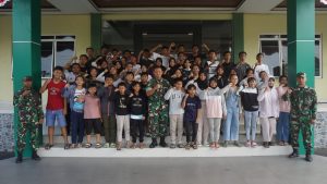 Dandim Batang Lepas Pemberangkatan Atlet Bola Basket Tingkat SD dan SMP