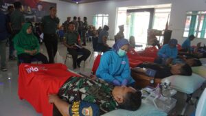 Kodim 0736/Batang Gelar Bakti Kesehatan Donor Darah dan Pengobatan Gratis