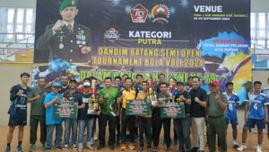 Dalam Rangka Peringati HUT TNI ke-79, Kodim Batang Gelar Semi Open Tournament Bola Volly Dandim 0736/Batang 2024