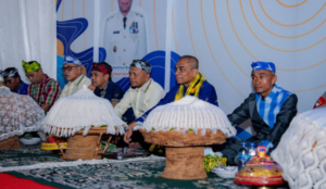 Forkopimda Buton Tengah saat perayaan haroana Talaga. Foto. IST
