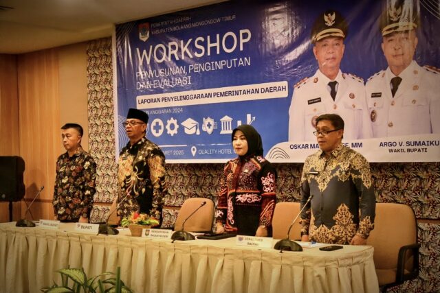 Bupati Oskar Manoppo, dan Wakil Bupati Argo V Sumaiku, Resmi Menutup Kegiatan Workshop Penyusunan LPPD Tahun 2024