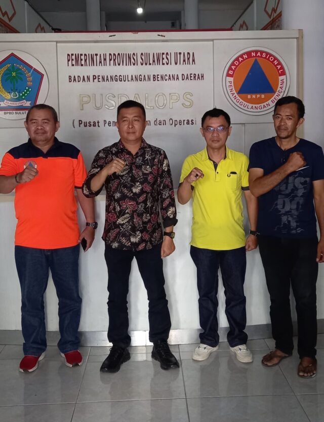 Peduli Masyarakat Boltim, Wakil Bupati Argo Lakukan Koordinasi dengan BPBD Provinsi Sulut