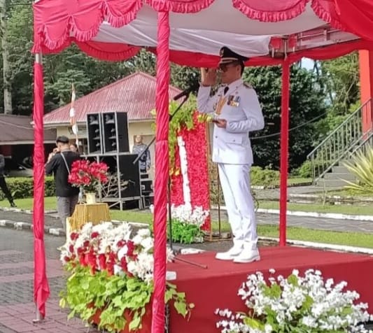 Bupati Minahasa Utara Tegaskan Komitmen Pemerintahan yang Transparan pada Upacara Hari Otda dan Hardiknas