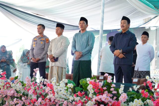 Wabup Muba Hadiri Haul dan Tasyakuran Keluarga Sugeng Budiarto di Tungkal Jaya