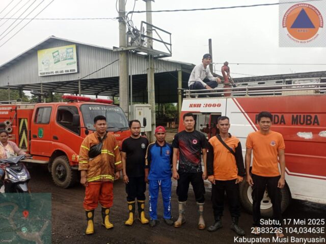 Sigap dan Tangguh, Tim Damkar dan BPPD Muba Berhasil Jinakkan Kobaran Api di Desa Epil