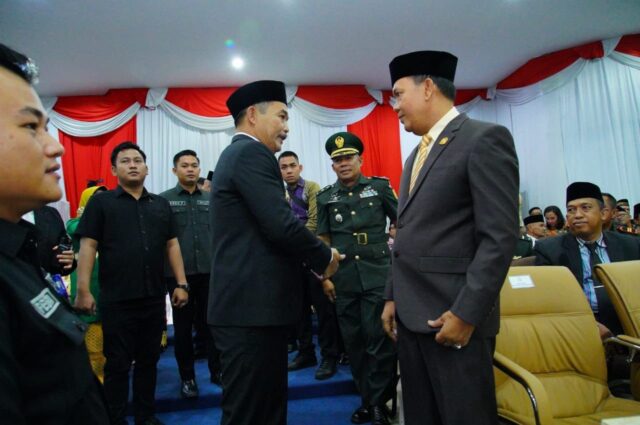 Hadiri Puncak HUT Lahat ke-156, Wabup Muba Rohman dan Ketua DPRD MUBA Sampaikan Ucapan Selamat