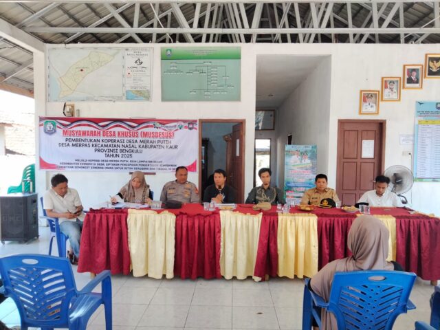Wujudkan Desa Mandiri, Desa Merpas Kecamatan Nasal, Bentuk Koperasi Merah Putih