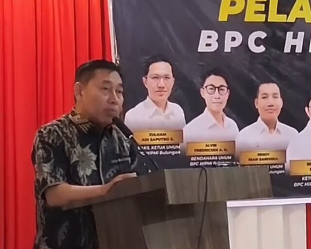 Ketua DPRD Bulungan H. Riyanto Hadiri Pelantikan Pengurus HIPMI