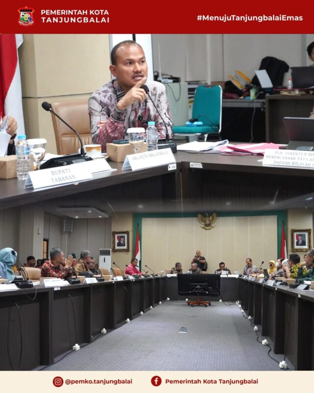 Wali Kota Tanjungbalai Mahyaruddin salim Hadiri Kegiatan Rakor Lintas Sektor RTRW dan RDTR di Kementerian ATR/BPN
