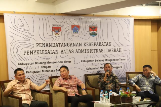 Bupati Oskar Inisiasi Rakor Penegasan Tapal Batas Bersama Pemda Minsel dan Mitra