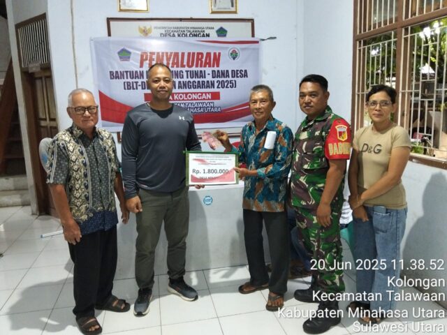 Pemdes Kolongan Salurkan BLT Tahap I Tahun 2025 kepada 29 Keluarga Penerima Manfaat