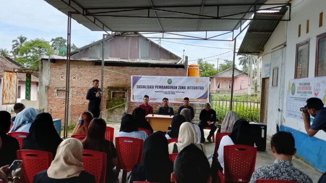 Pemdes Inaton Gandeng PA Tutuyan Gelar Sosialisasi pembangunan zona integritas