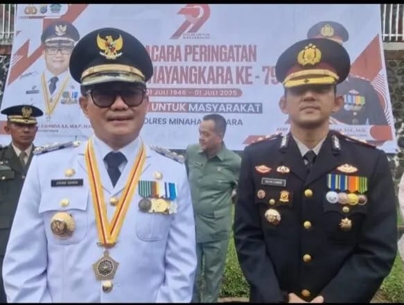 Bupati Minut Joune Ganda: di HUT ke-79, Polri Semakin Dicintai Masyarakat karena Konsistensi Pengabdian