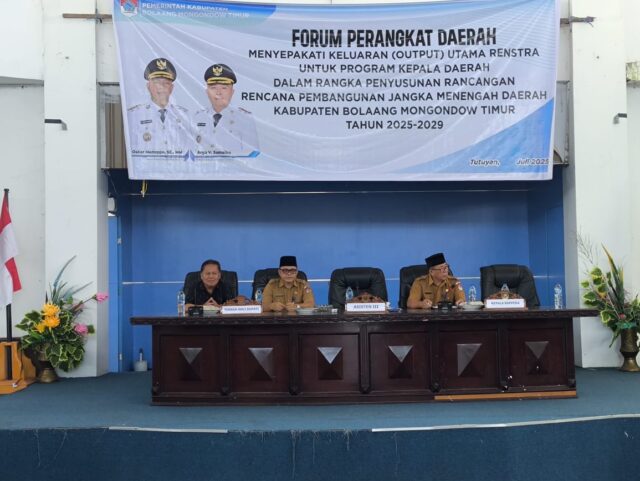 Mewakili Bupati Boltim, Hardiman Pasambuna Buka Forum RPJMD Tahun 2025-2029