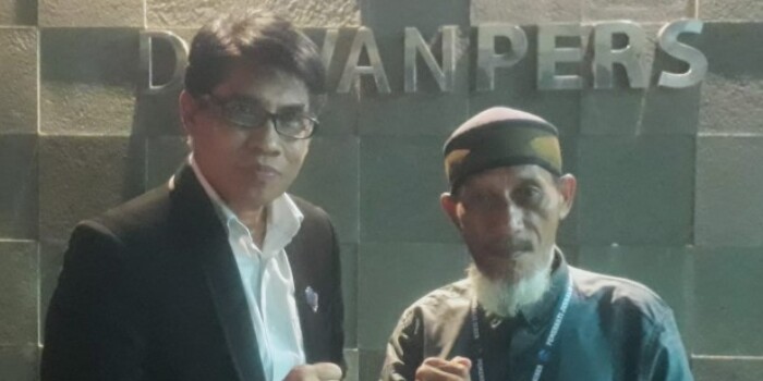 Budi Dako saat berada di kantor dewan pers beberapa waktu lalu. 25 Oktober 2025. Foto : Bdy/ikn