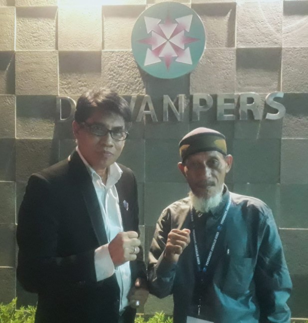 Budi Dako saat berada di kantor dewan pers beberapa waktu lalu. 25 Oktober 2025. Foto : Bdy/ikn
