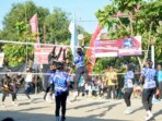 Tim bola voli putri N4 VC menundukkan Peonixs VC dengan skor 3–0 pada final Turnamen Bola Voli Putri Piala Griya 2025 di Lapangan Voli N8, Aek Nabara, Kecamatan Bilah Hulu, Minggu (26 Oktober 2025). Kemenangan ini mengantarkan N4 VC meraih gelar juara pertama. Foto: HERI/ikn