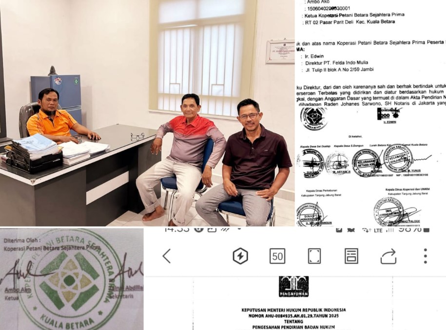 Manajer PT Felda Indo Mulia, Malvin Sihombing memberikan keterangan kepada media terkait isu lahan plasma di Labuhanbatu, Jumat (31 Oktober 2025). Foto: Dok. PT Felda Indo Mulia