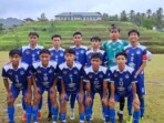 Para pemain U-19 Boltim merayakan gol kedua ke gawang Tomohon pada laga Porprov Sulut XII di Lapangan 712 Loreng, Manado, Jumat, 14 November 2025. Foto: Klas/IKN